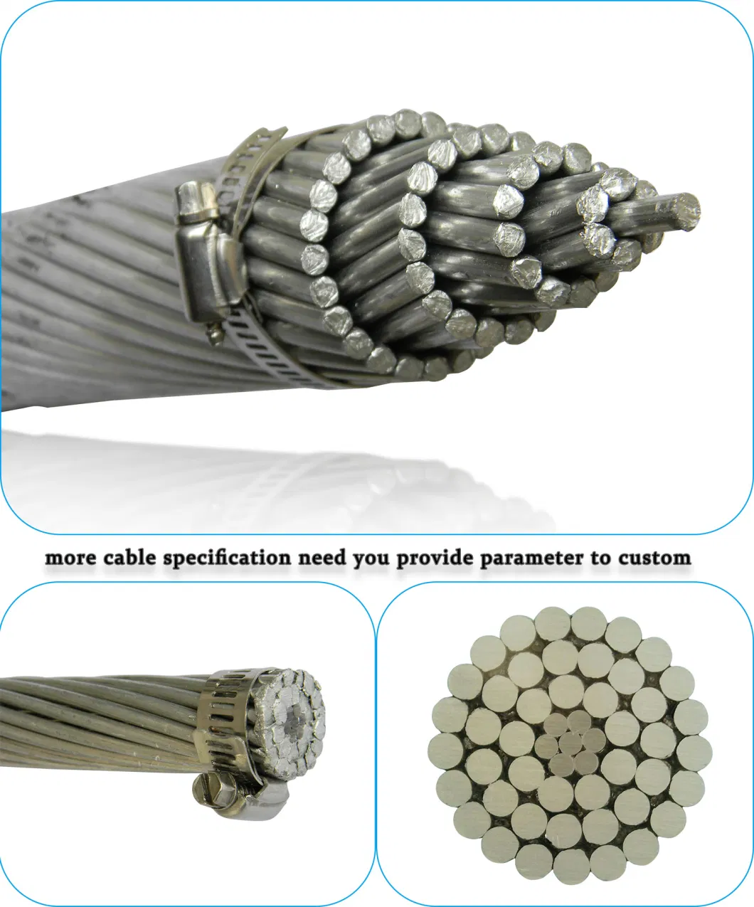 Cable Factory ASTM Standard Bare Copper Earth Wire/Ground Conductor 50mm2
