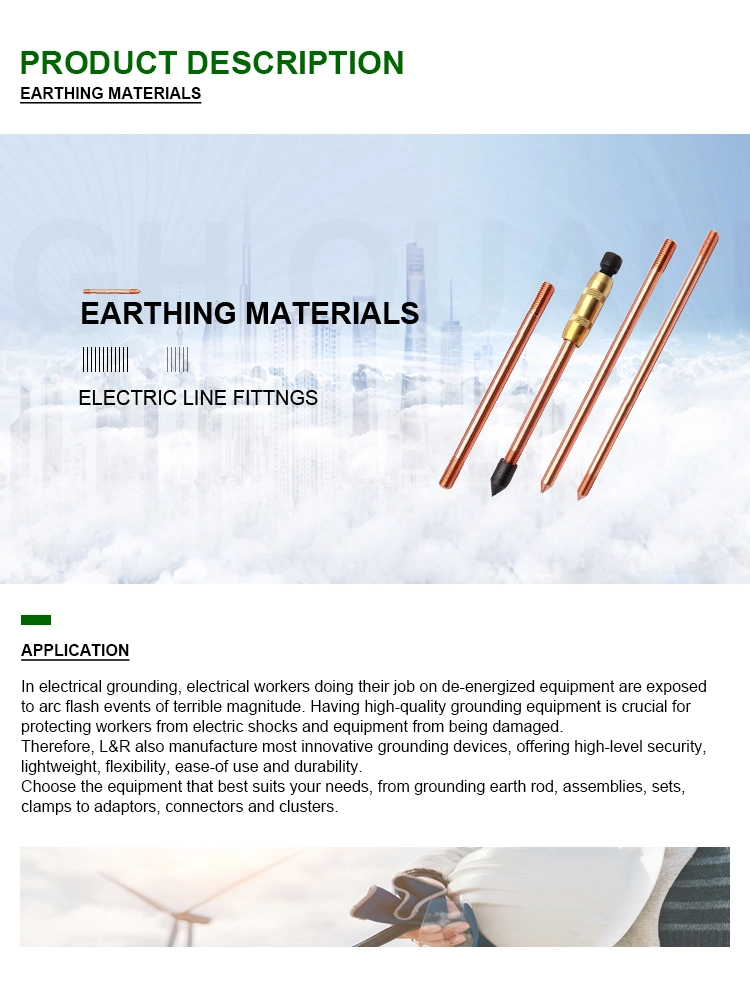 Copper Clad Steel Ground Rods Earth Rod with Clamp
