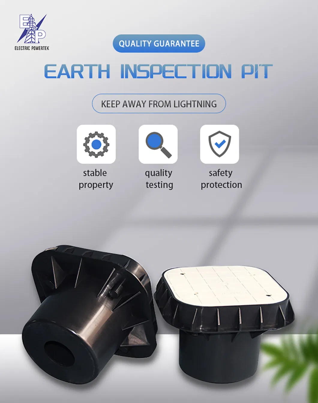 PVC Earth Pit Plastic Inspection Pit for Grounding System Lightning Protection
