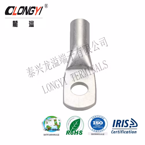 DIN46235 Type Full Sizes Compression Copper Cable Lug One Hole Code Conductor Standard Barrel Copper Lug with Inspection Window